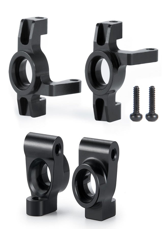 MORFUM RC Front Steering Aluminum Knuckle & C Hub Caster Blocks Carrier Compatible with Losi 1/16 Mini-B RC Crawler Car Buggy Upgrade Replacement Part - Image 1